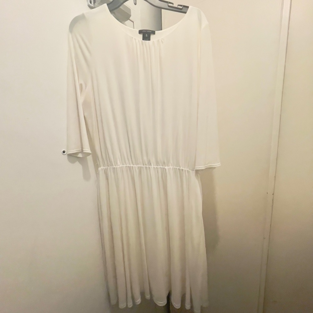 PreLoved Pink Tartan white dress